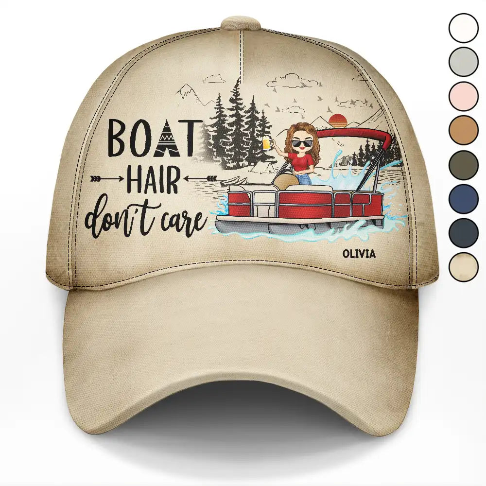 Boat Hair Don't Care - Personalized Classic Cap