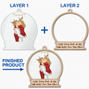 Christmas Couple Sideview Every Inch Of You - Personalized 2-Layered Mix Ornament
