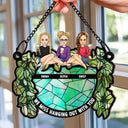 Hanging Out With You - Personalized Window Hanging Suncatcher Ornament