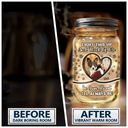 Custom Photo,Pet Lovers,Sad,Memorial - Custom Photo Light This Up And Think Of Me - Personalized Mason Jar Light