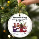 Bestie, Gift For Bestie - Friends It's Not What We Have In Life - Personalized Circle Ceramic Ornament