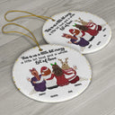 Bestie, Gift For Bestie - Friends It's Not What We Have In Life - Personalized Circle Ceramic Ornament