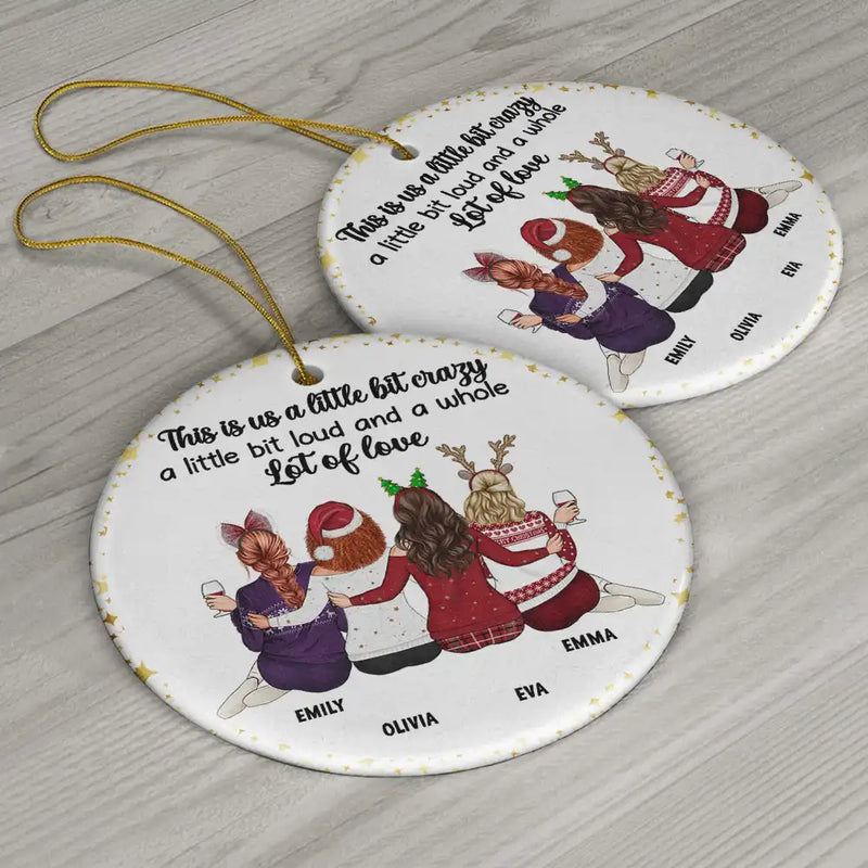 Bestie, Gift For Bestie - Friends It's Not What We Have In Life - Personalized Circle Ceramic Ornament