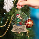 Gift For Couples - Couple Here's To Another Year Of Happily Annoying Each Other - Personalized Custom Shaped Acrylic Ornament