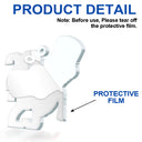 New baby, New Dad, New Mom - Custom Photo Christmas 2024 Santa Baby - Personalized Cutout Acrylic Ornament