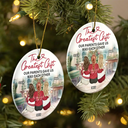 Christmas,Gift For Brothers,Gift For Sisters,Family,Love - The Greatest Gift Our Parents Gave Us Was Each Other - Circle Ceramic Ornament