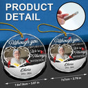 Christmas,Memorial,Sad,Custom Photo - Custom Photo Forever In My Heart Christmas - Personalized Circle Glass Ornament