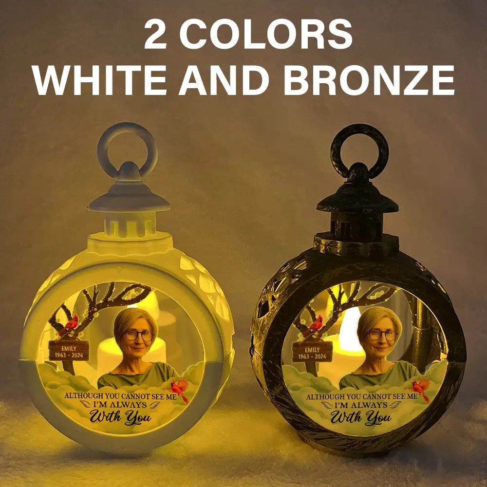 Christmas,Memorial,Custom Photo,Sad - Custom Photo I'm Always With You - Personalized Candlelight Lantern Ornament