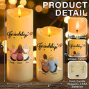 Gift For Bestie,Happy - I Feel So Lucky My Friend Is You - Personalized Flameless LED Candle