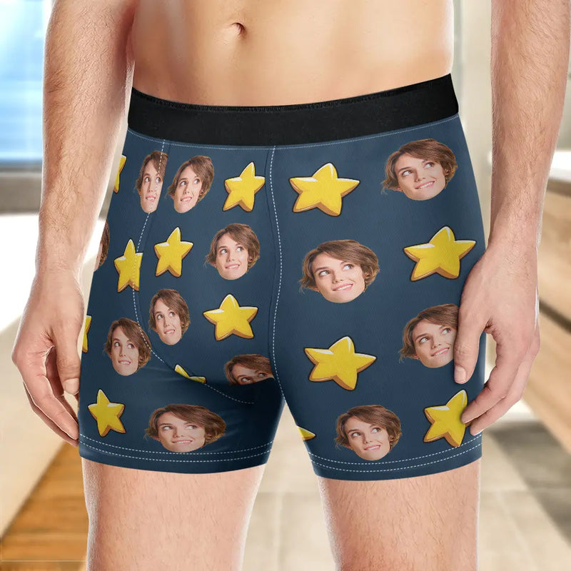 Gift For Couples, Gift For Husband, Gift For Boyfriend - Custom Photo This Belongs To - Personalized Men's Boxer Briefs
