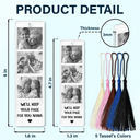 Custom Photo Book Lovers Yourself, Couple, Family, Bestie - Personalized Acrylic Bookmark