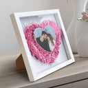 Gift For Couples, Gift For Wife, Gift For Girlfriend - Custom Photo My Missing Piece - Personalized Flower Shadow Box