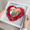 Gift For Couples, Gift For Wife, Gift For Girlfriend - Custom Photo My Missing Piece - Personalized Flower Shadow Box