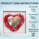 Gift For Couples, Gift For Wife, Gift For Girlfriend - Custom Photo My Missing Piece - Personalized Flower Shadow Box