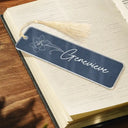 Reading, Gift For Yourself - Flower Birth Month & Name - Personalized Acrylic Bookmark
