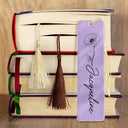Reading, Gift For Yourself - Flower Birth Month & Name - Personalized Acrylic Bookmark
