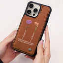 Gift For Bestie,Happy - It Takes A Long Time To Grow An Old Friend - Personalized Leather Flip Wallet Phone Case