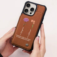 Gift For Bestie,Happy - It Takes A Long Time To Grow An Old Friend - Personalized Leather Flip Wallet Phone Case