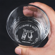 Gift For Couples,Gift For Husband,Gift For Wife,Gift For Boyfriend,Gift For Girlfriend - Husband & Wife Drinking Buddies For Life - Personalized Engraved Whiskey Glass