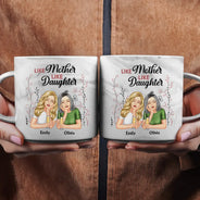 Gift For Mother,Gift For Daughter,Mom - Daughters (Adult),Love - Mother And Daughter Forever - Personalized Marble Mug