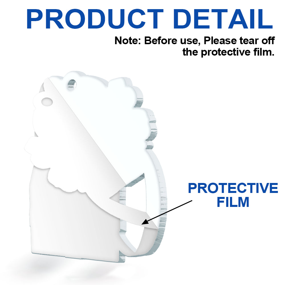 Baby First Christmas, Baby Reveals, Gift Box 3D Effect - Personalized Custom Shaped Acrylic Ornament