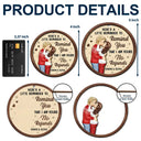 Christmas,Gift For Couples,Gift For Husband,Gift For Wife,Gift For Boyfriend,Gift For Girlfriend,Funny - Couple Little Reminder That I'm Yours No Refunds - Personalized 2-Layered Wooden Ornament