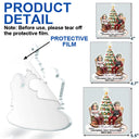 Christmas,Gift For Couples,Old Couples,Gift For Husband,Gift For Wife,Gift For Boyfriend,Gift For Girlfriend,Happy - Growing Old Together 3D Effect Couple Sitting - Personalized Custom Shaped Acrylic Ornament