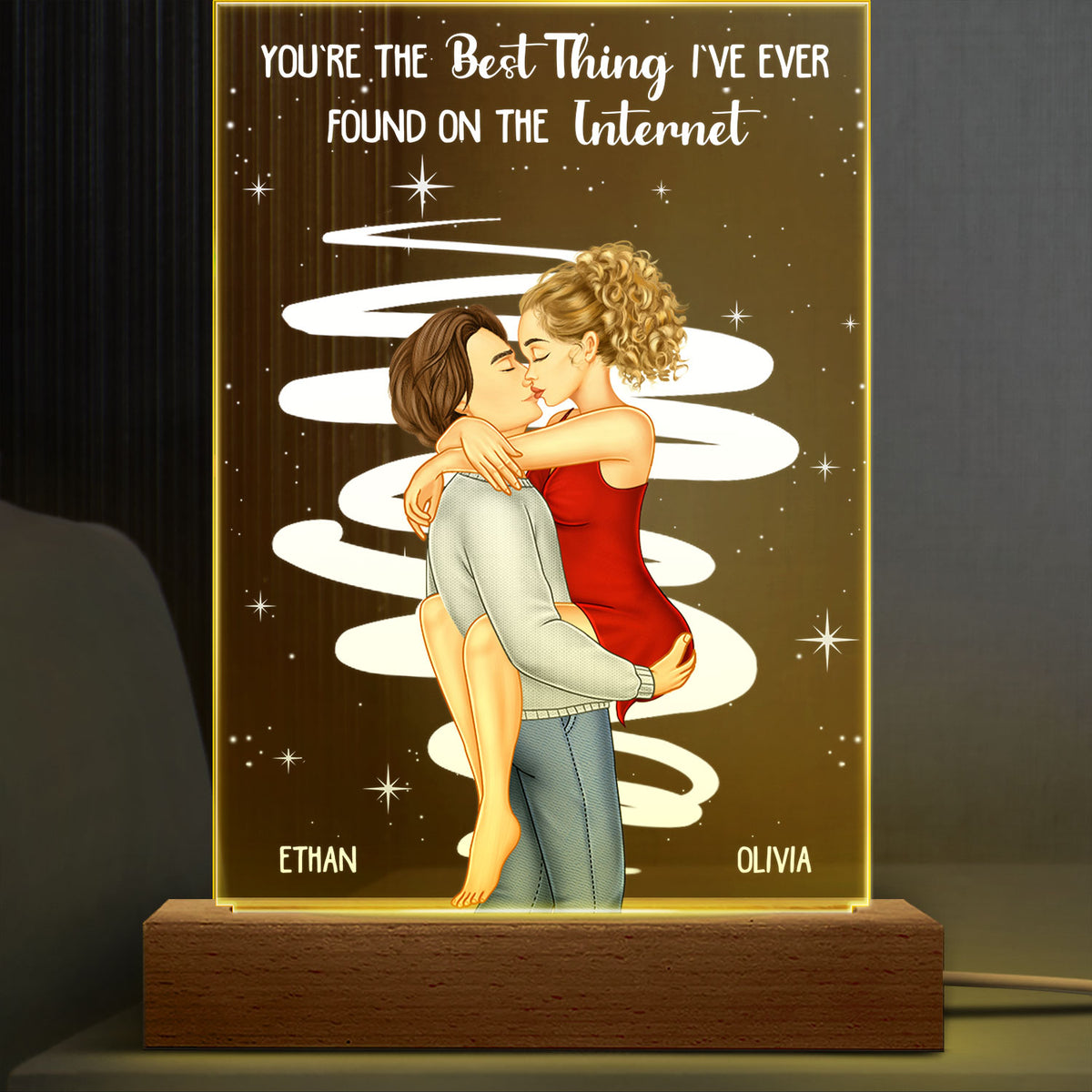 Kissing Couple Best Thing On The Internet - Gift For Couples - Persona -  Wander Prints™