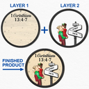 Gift For Couples,Gift For Husband,Gift For Wife,Gift For Boyfriend,Gift For Girlfriend,Christmas,Happy - Couple Street Sign God Gave Me You Better Together - Personalized 2-Layered Wooden Ornament