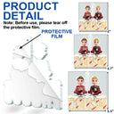 Gift For Bestie,Gifts For Colleagues,Gift For Sisters,Christmas,Happy - Besties Sisters Colleagues Christmas Tree Cake 3D Effect - Personalized Custom Shaped Acrylic Ornament