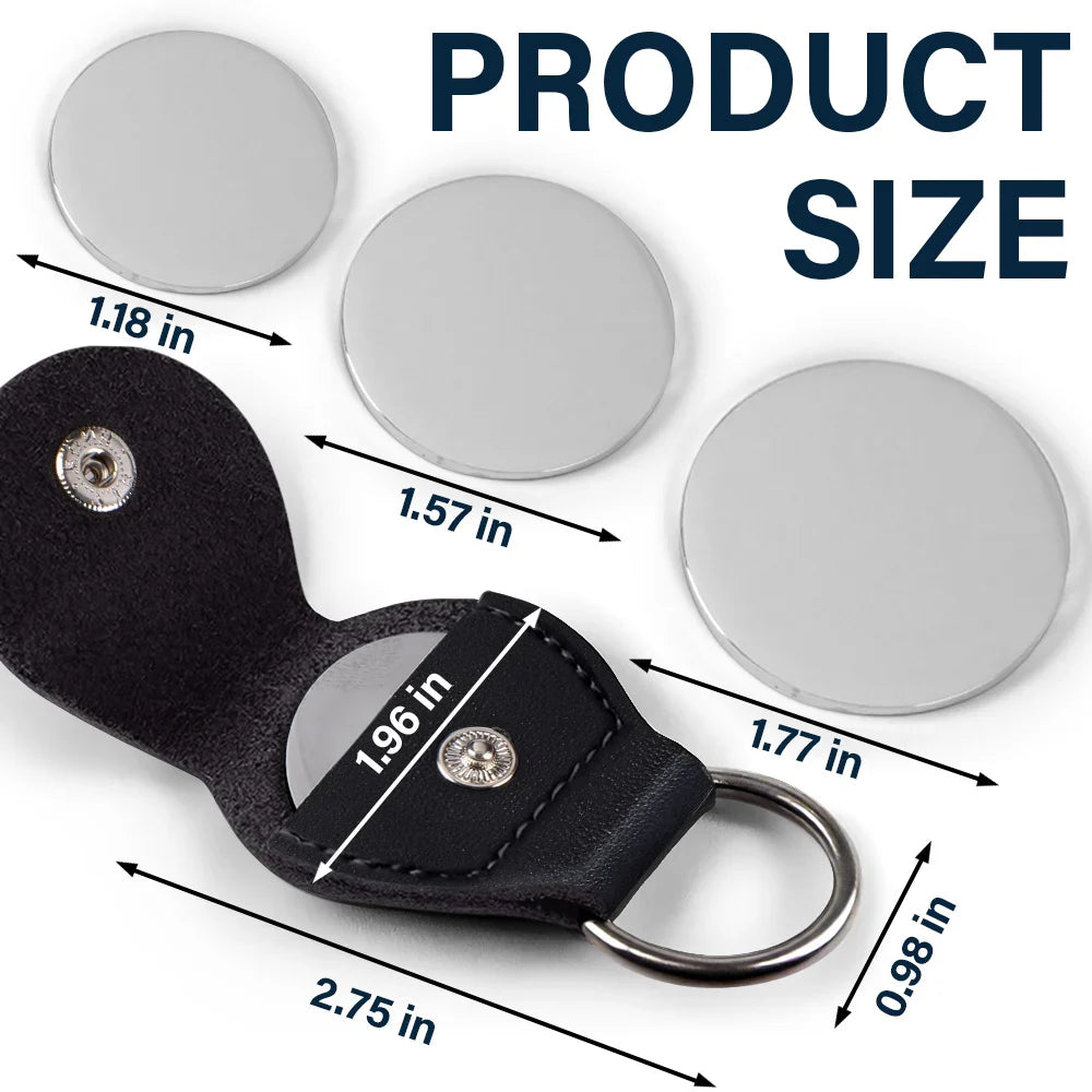 Custom Photo In Case You Need A Little Reminder - Personalized Leather Pocket Hug