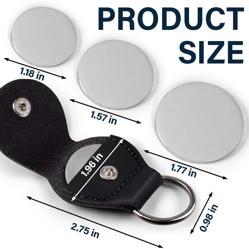 A Hug From Dad My Daughter Son Forever - Personalized Leather Pocket Hug