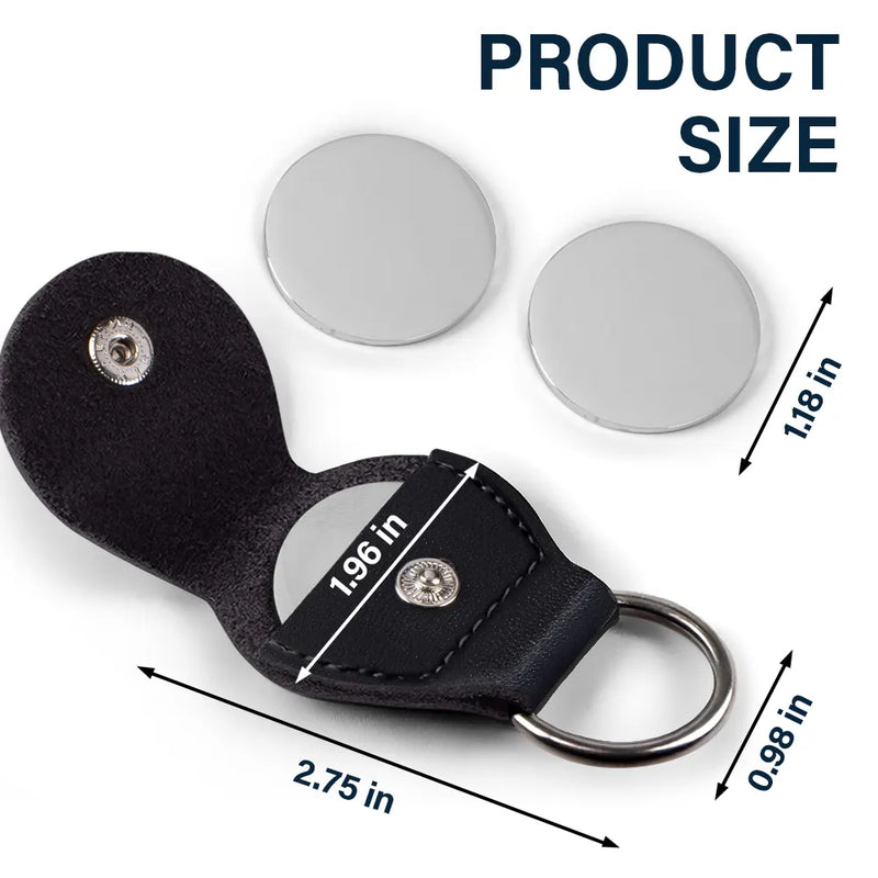 Gift For Couples,Gift For Husband,Gift For Wife,Gift For Boyfriend,Love - Custom Photo Sometimes I Catch Myself - Personalized Leather Pocket Hug