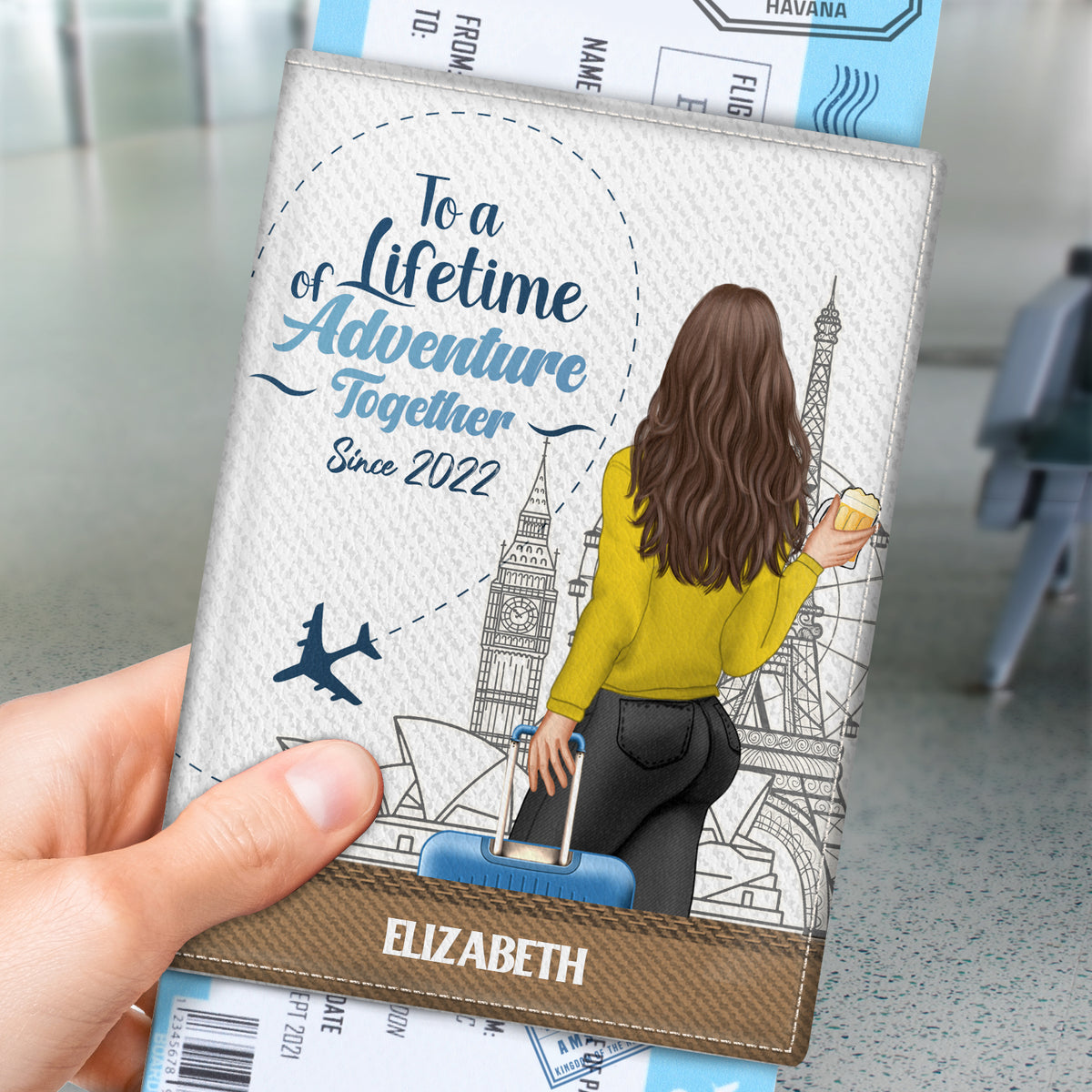 Personalized Adventure Passport Cover