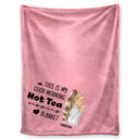 Hot Tea Sipping - Gift For Yourself, Gift For Women - Personalized Fleece Blanket