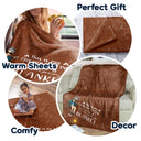 Fireside Sitting Going Camping - Gift For Yourself, Gift For Women, Gift For Men - Personalized Fleece Blanket