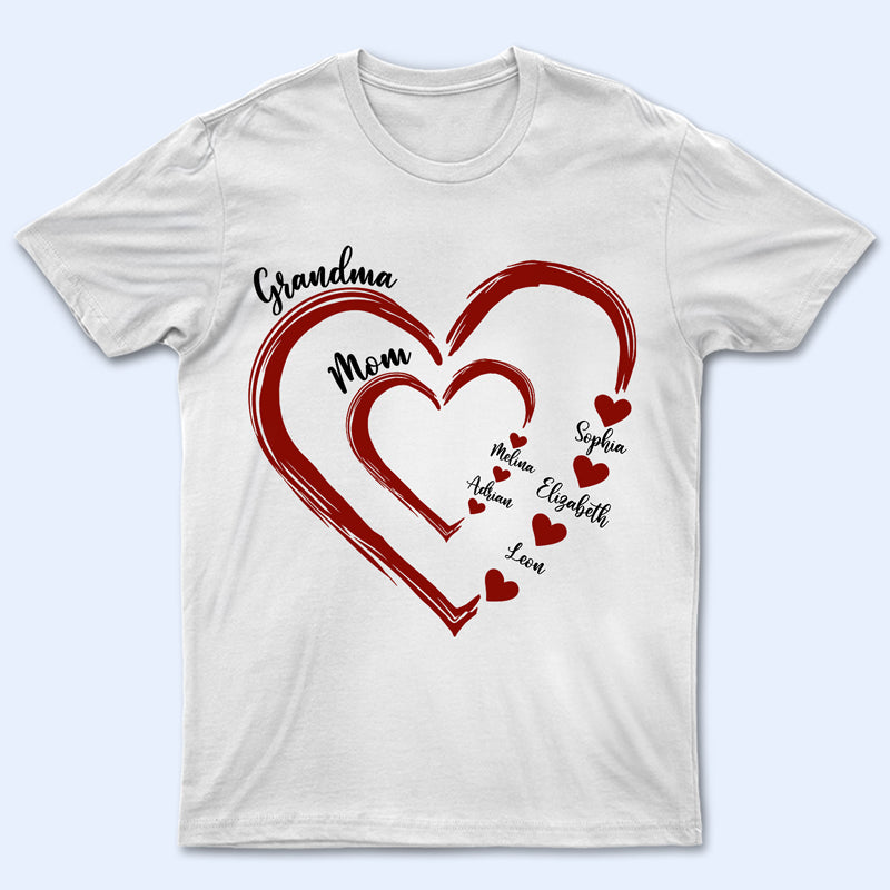 Mom's Grandma's Sweethearts - Gift For Mother, Grandmother - Personalized T Shirt