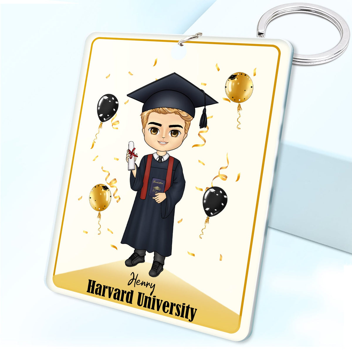 Behind You All Your Memories - Graduation Gift - Personalized Acrylic Keychain