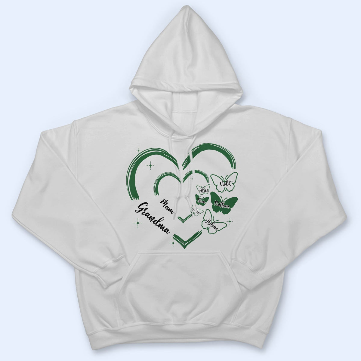 Mom Grandma Butterfly - Gift For Mother, Grandmother - Personalized T Shirt