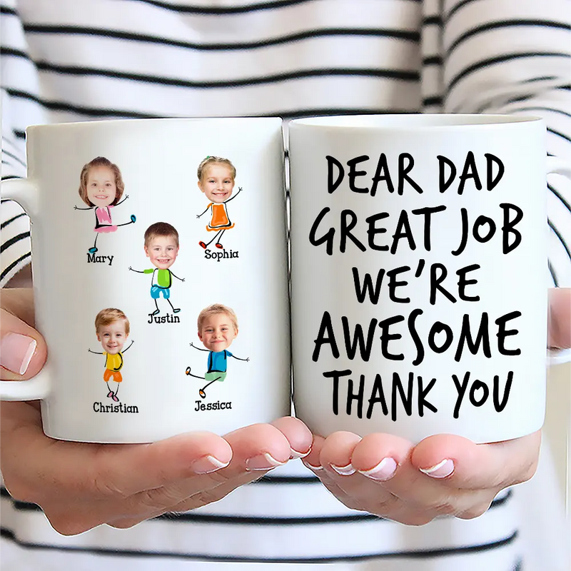 Custom Photo To Dad From The Reasons You Drink Funny - Personalized Mug