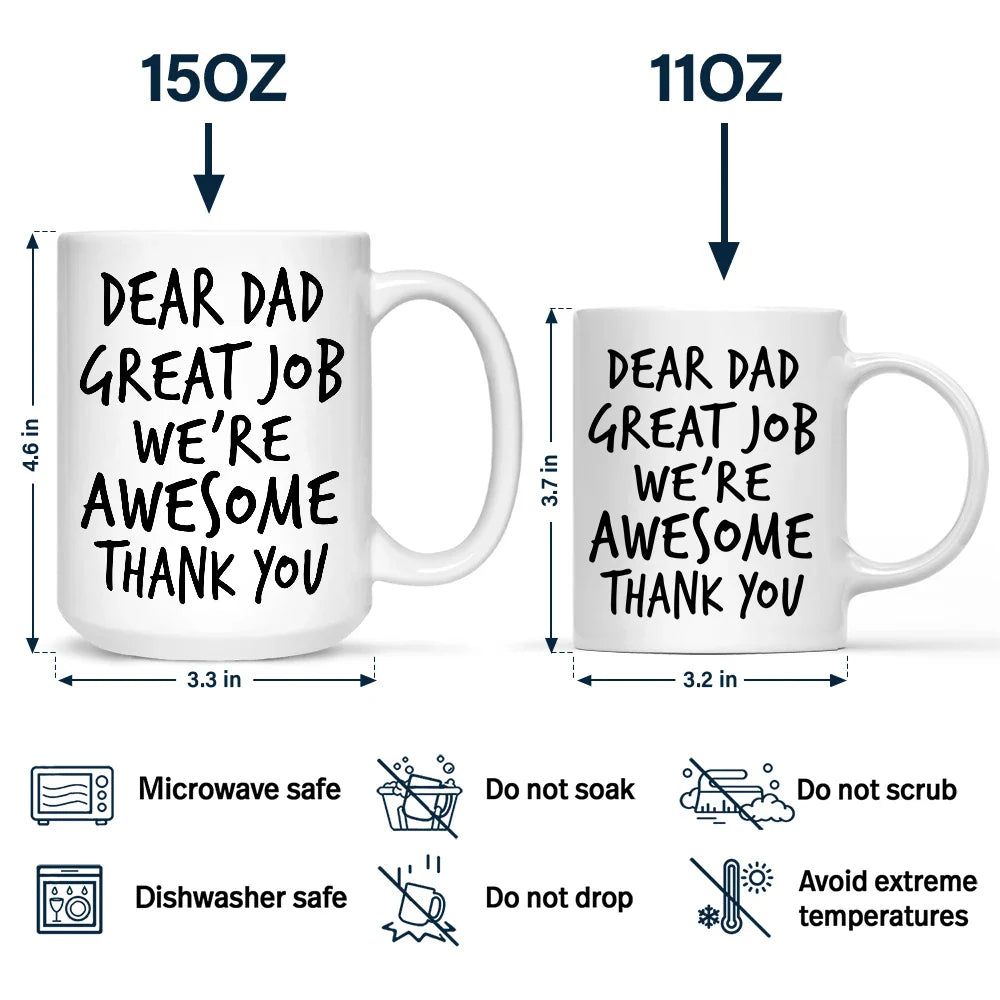 Custom Photo To Dad From The Reasons You Drink Funny - Personalized Mug