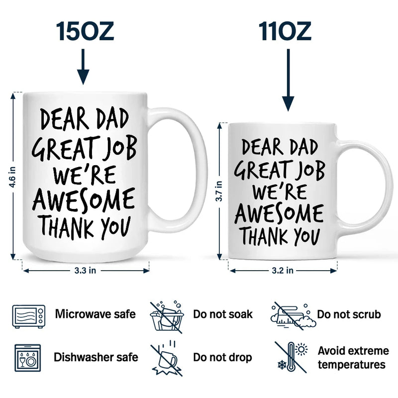 Custom Photo To Dad From The Reasons You Drink Funny - Personalized Mug