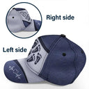 The Best Dad Grandpa Ever Footprints - Personalized Classic Cap