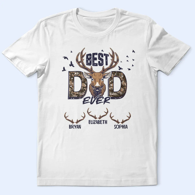 Meilleur papa Buckin' - T-shirt personnalisé