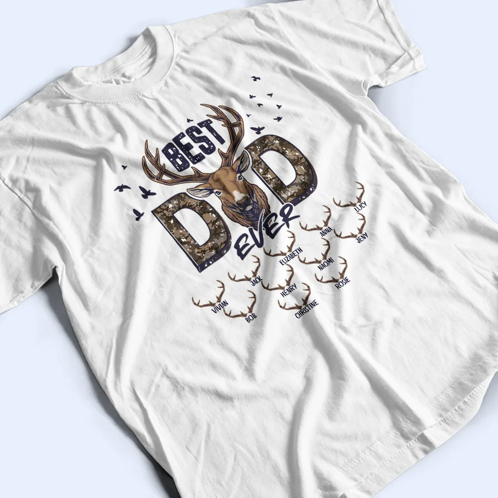 Meilleur papa Buckin' - T-shirt personnalisé