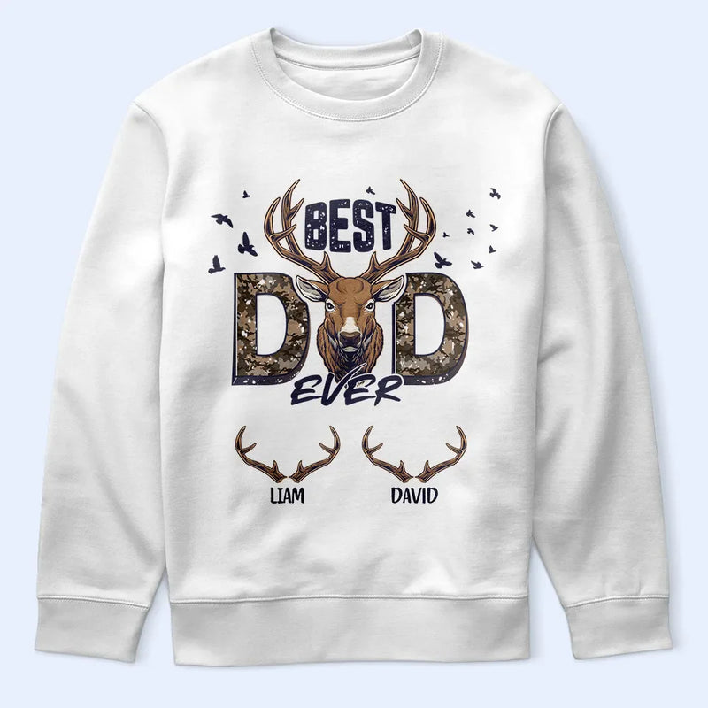 Meilleur papa Buckin' - T-shirt personnalisé