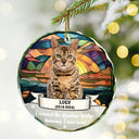 Photo personnalisée « Tu étais mon préféré », « Bonjour » et « Au revoir » le plus dur – Ornement en verre rond personnalisé 