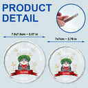 Cat 1st Christmas In My Forever Home - Personalized Circle Glass Ornament