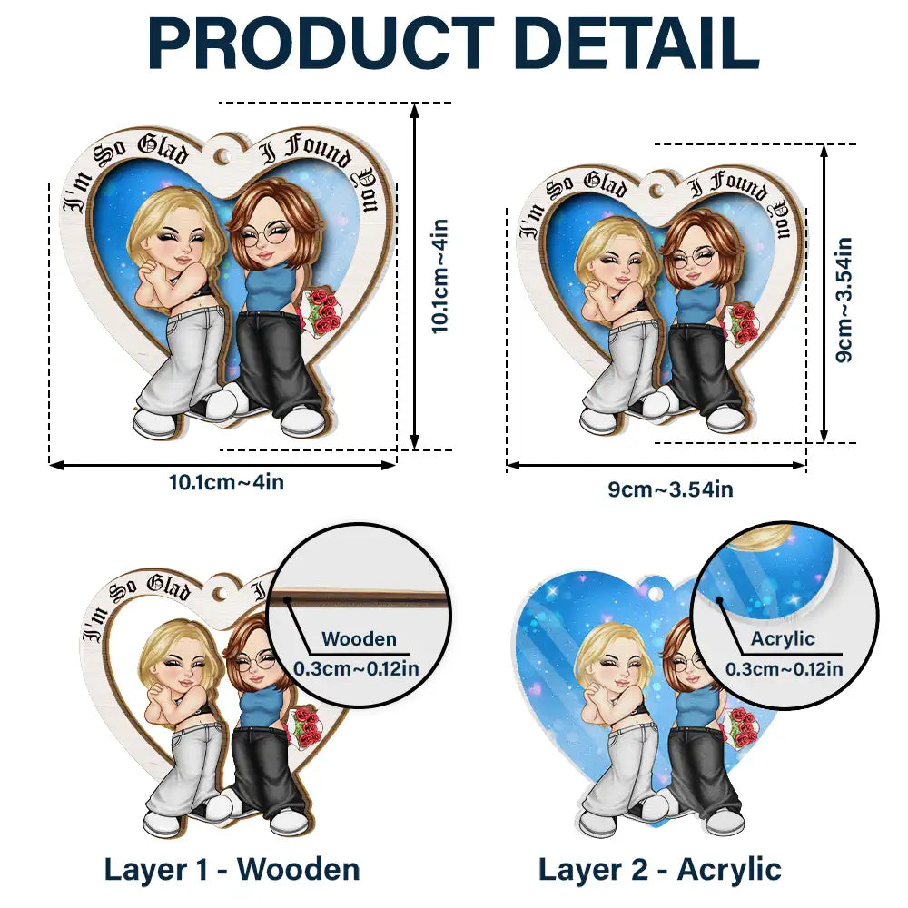 I Love You More - Personalized Suncatcher Ornament