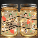 Photo personnalisée pour illuminer mon Noël - Lampe de pot Mason personnalisée 